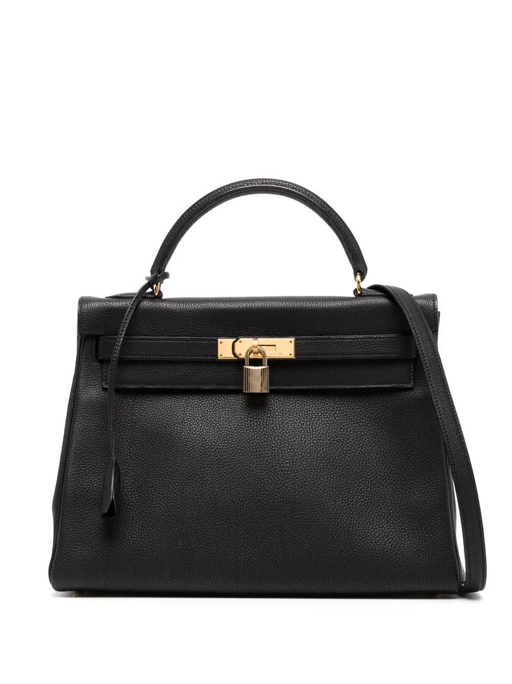 

Hermès 1998 pre-owned Kelly 32 Retourne 2way bag - Black