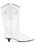 Senso Francesca II 40mm leather boots - White