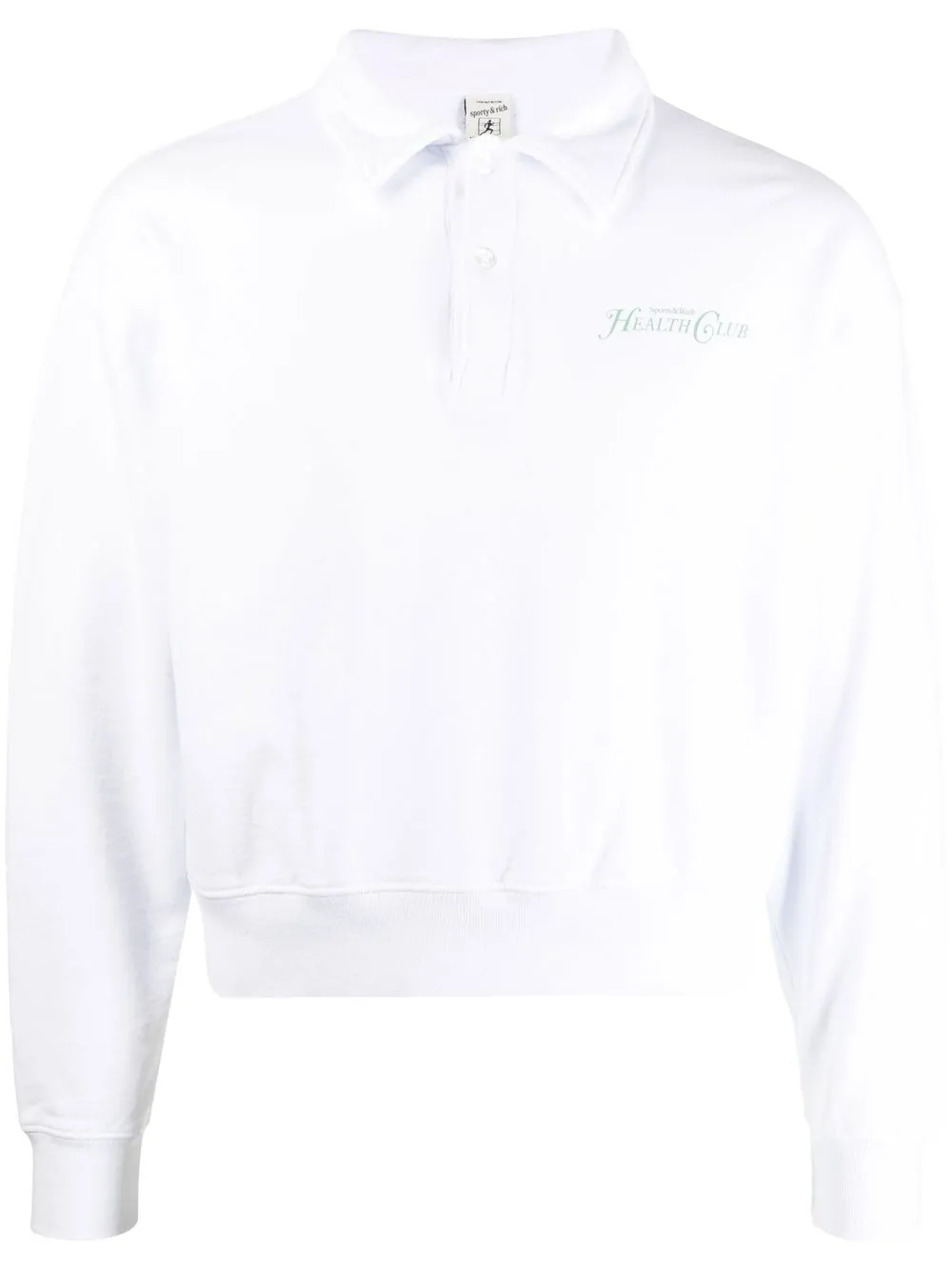 

Sporty & Rich logo-print polo shirt - White