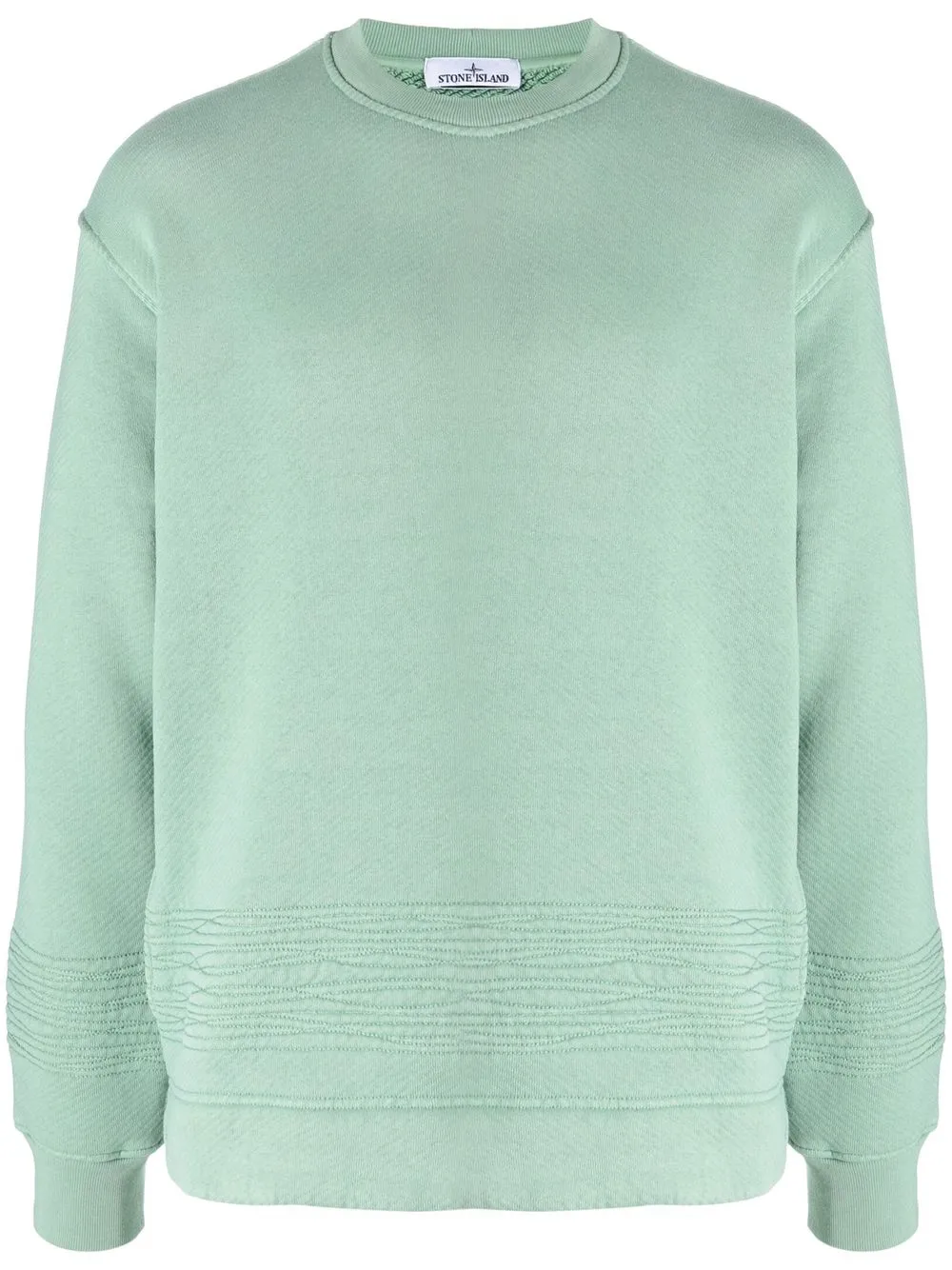 

Stone Island sudadera con parche de brújula - Verde