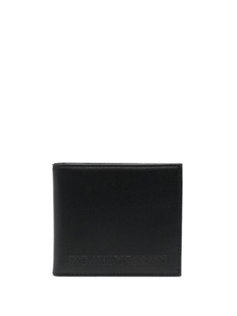 Emporio Armani logo-debossed card holder wallet Men