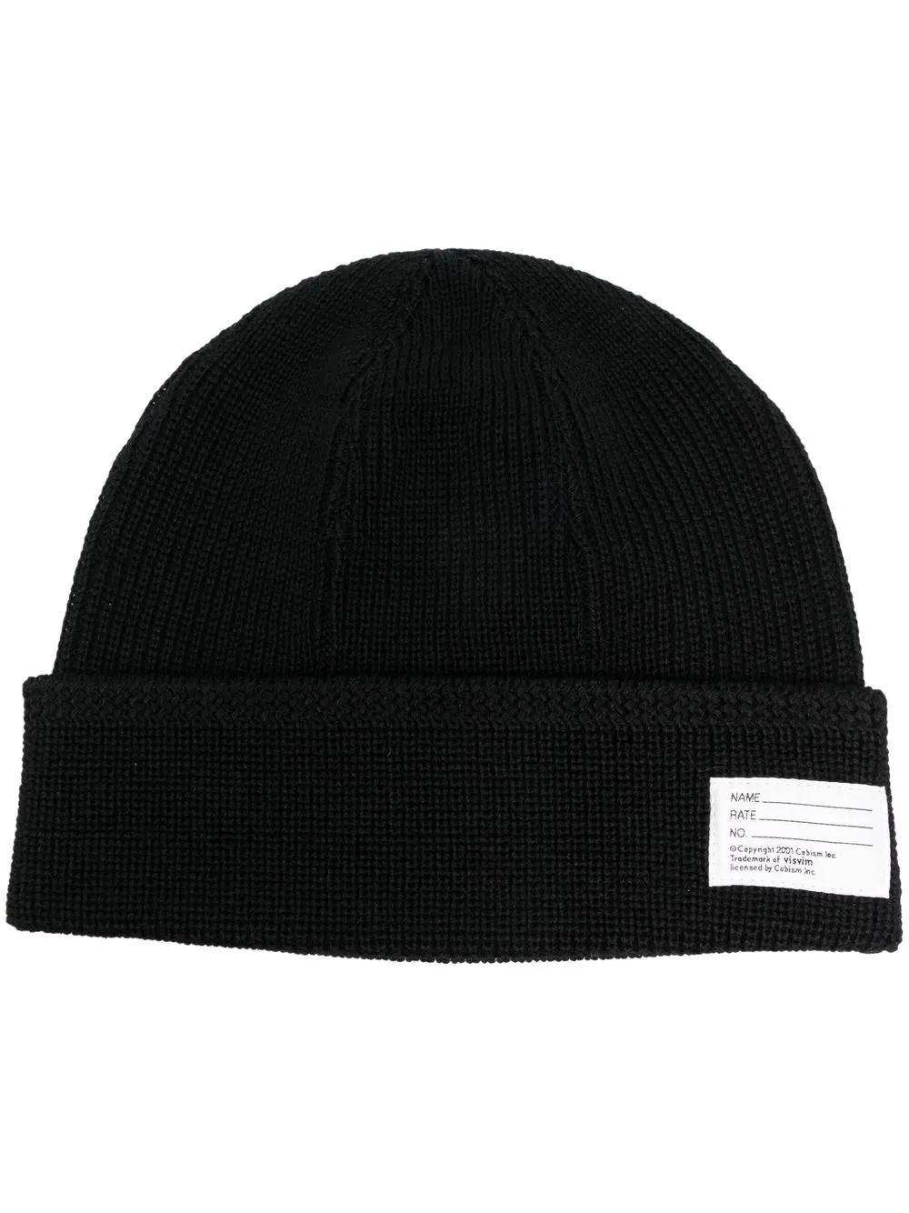 

visvim knitted beanie hat - Black