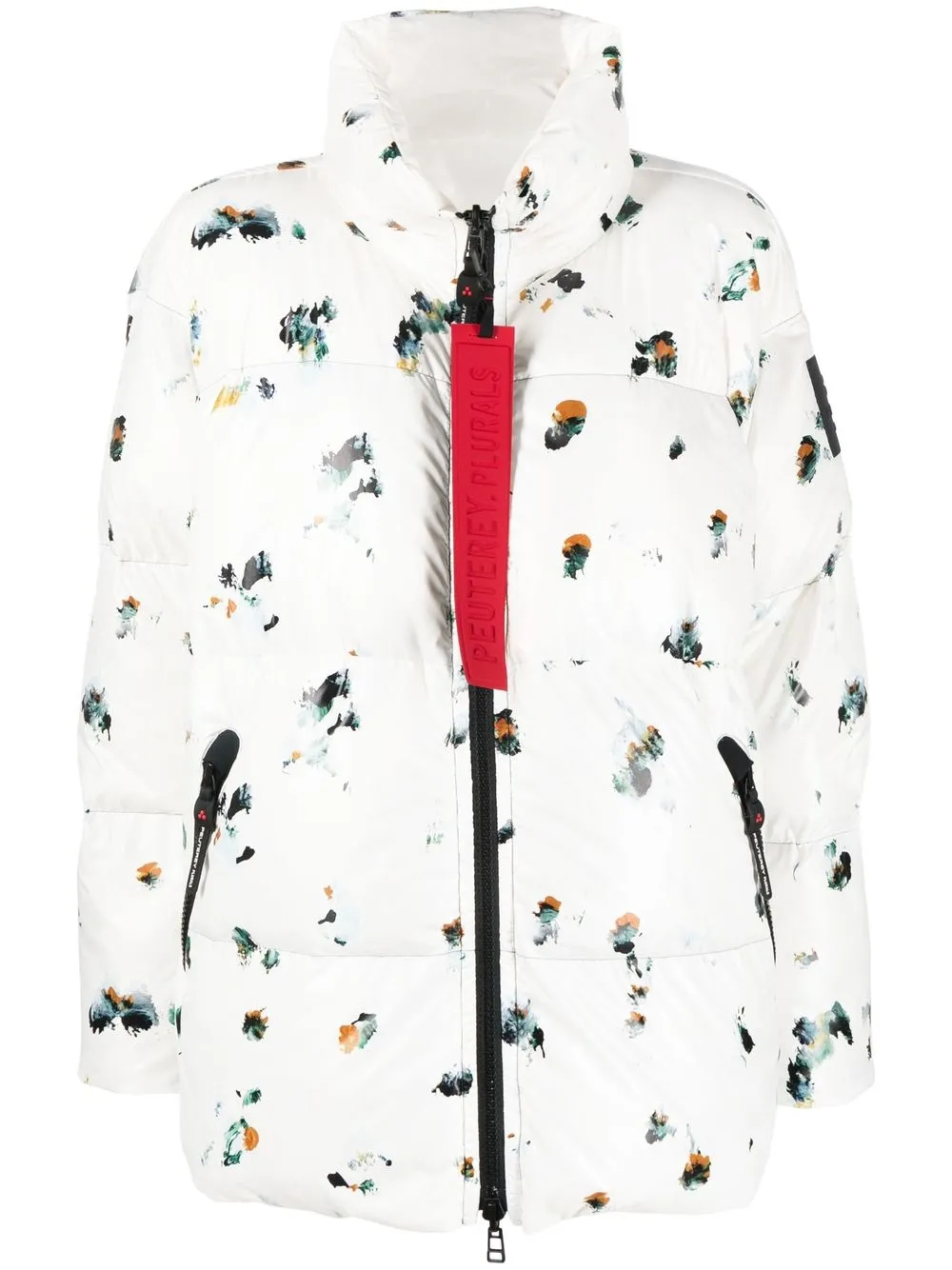 

Peuterey graphic-print hooded jacket - White