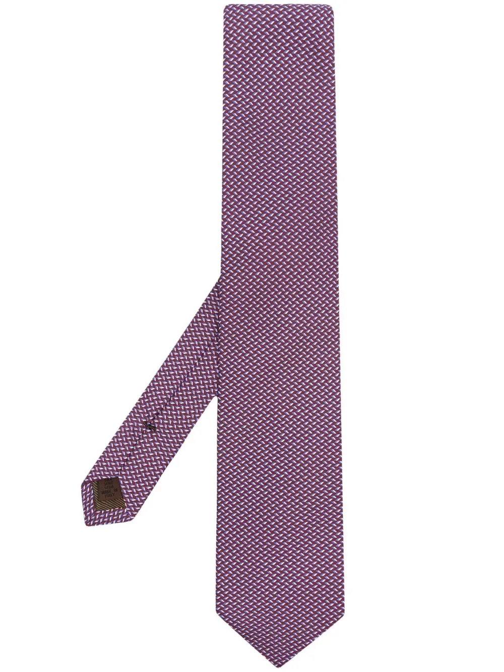 

Church's geometric-print silk tie - Brown