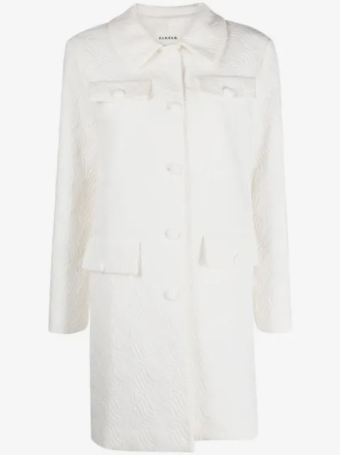 P.A.R.O.S.H. matelassé single-breasted coat