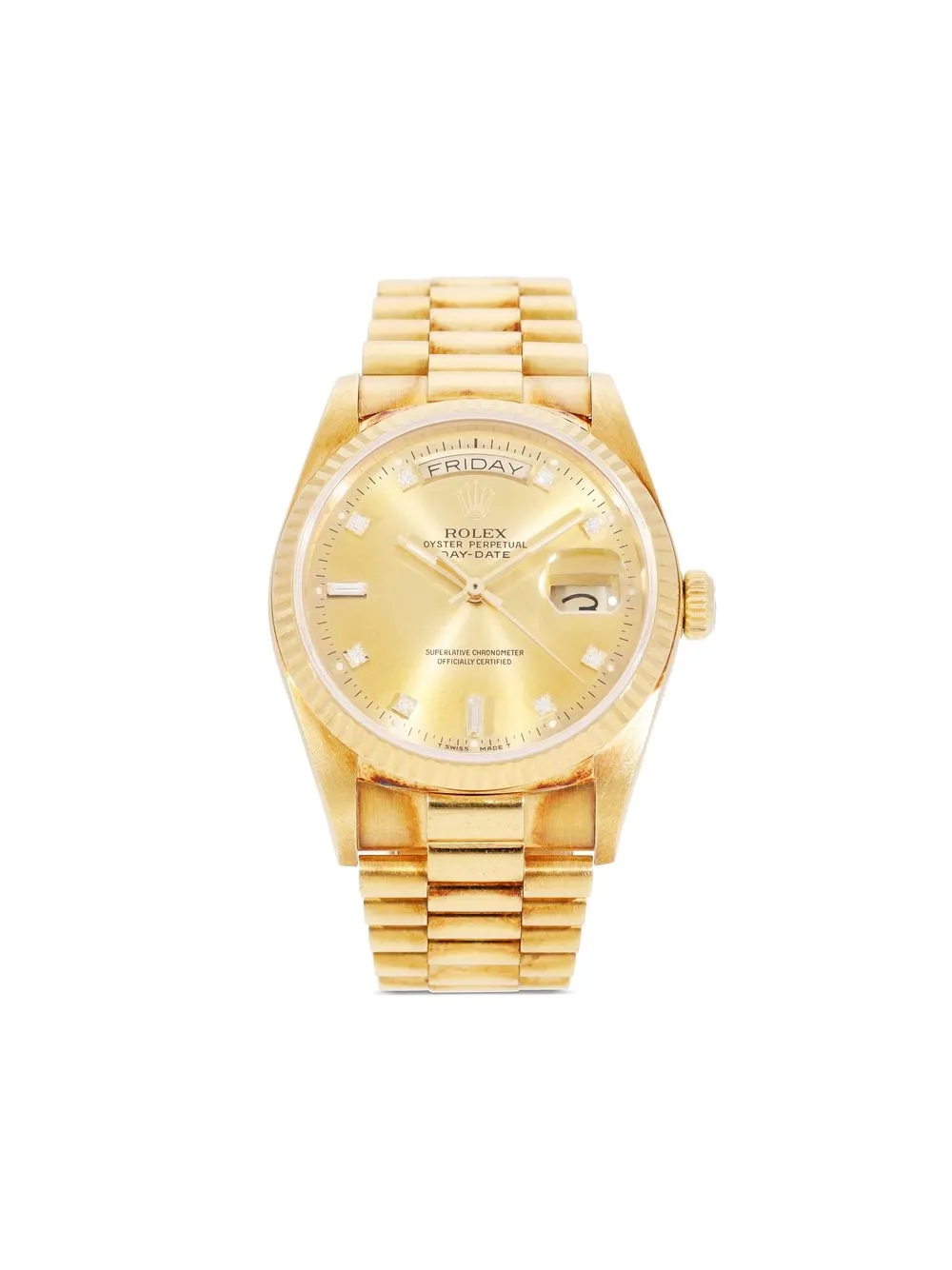 

Rolex reloj Day-Date de 36mm 1986 pre-owned - Amarillo