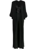 Elie Saab cape-detail sequined jumpsuit - Black