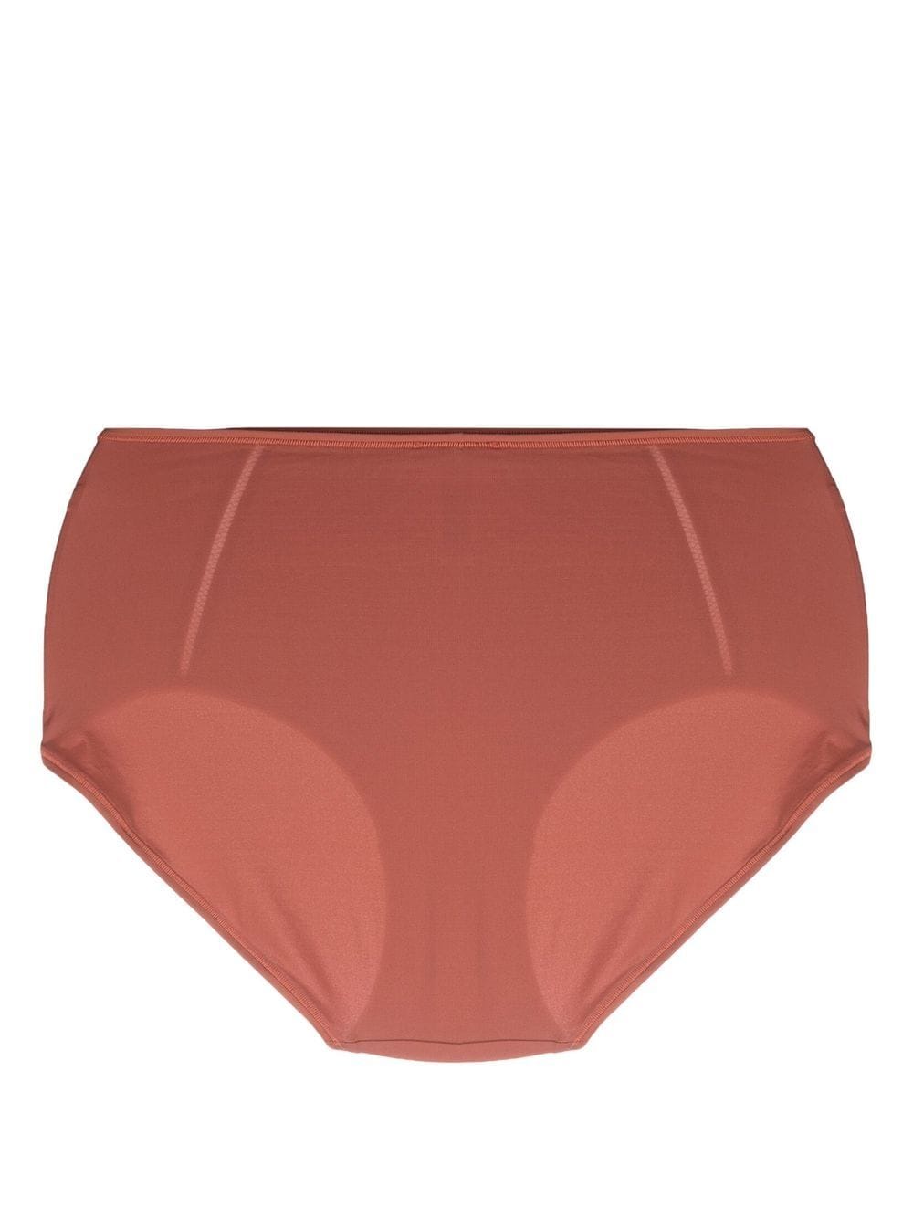 Shop Eres High-waisted Briefs In Brown