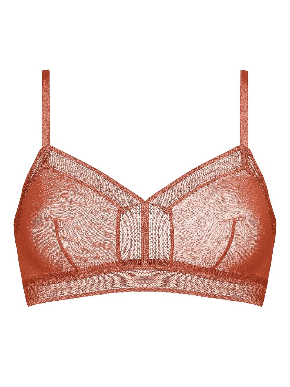 Alexander Wang Triangle Bra Bralette in Light Heather Grey