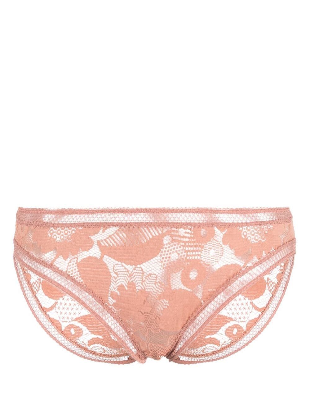 Eres Glacee Lace Briefs In Pink