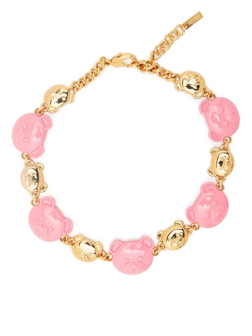 

Moschino Teddy Bear charm choker - Pink