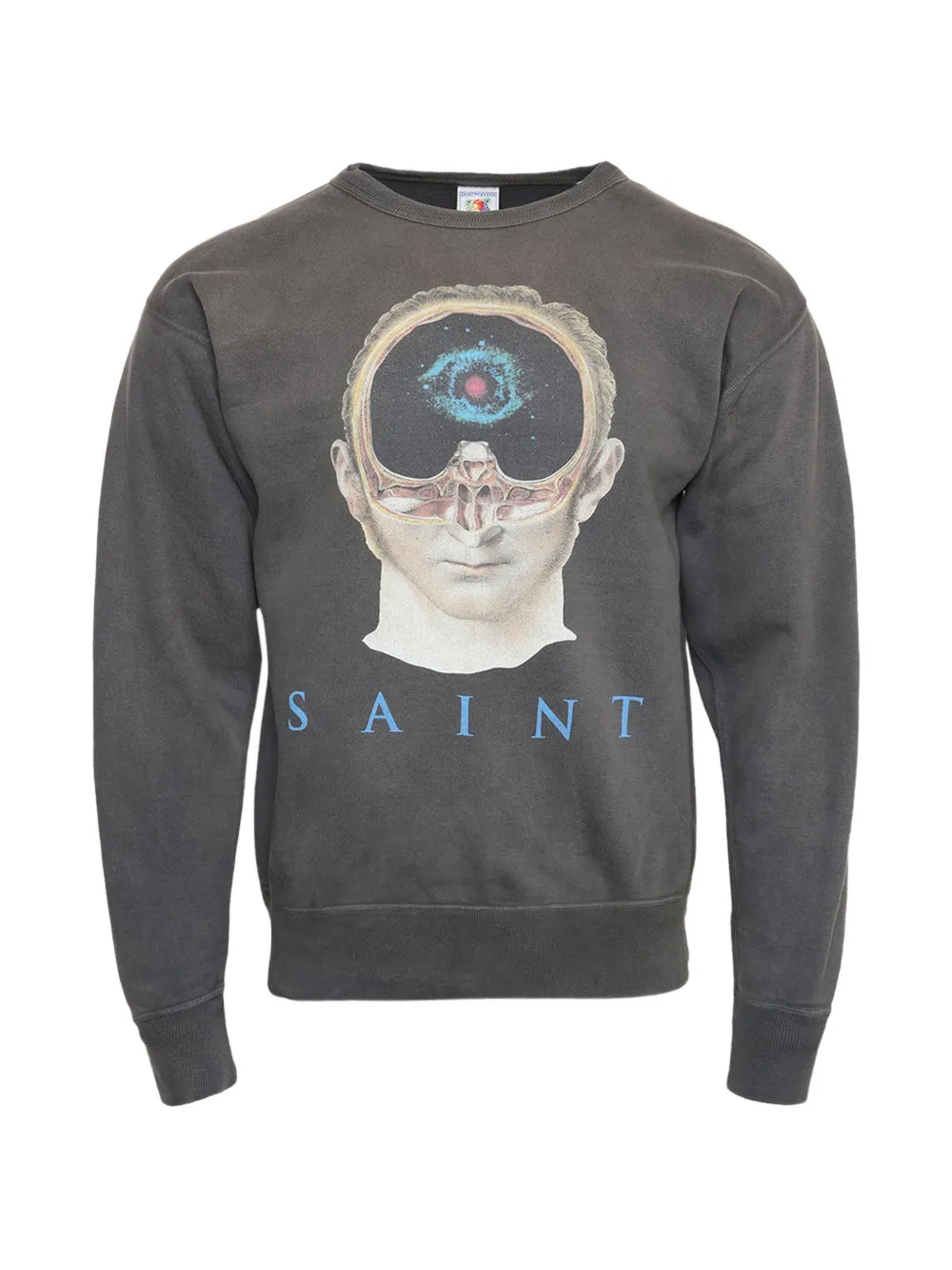 SAINT MXXXXXX Felpa con stampa grafica - Grigio
