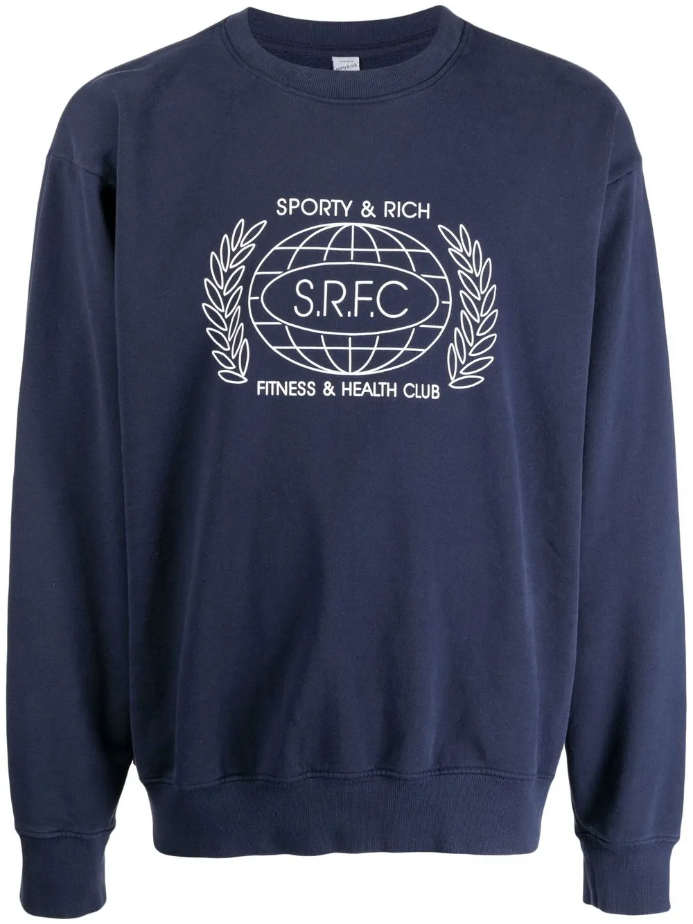 

Sporty & Rich logo-print sweatshirt - Blue