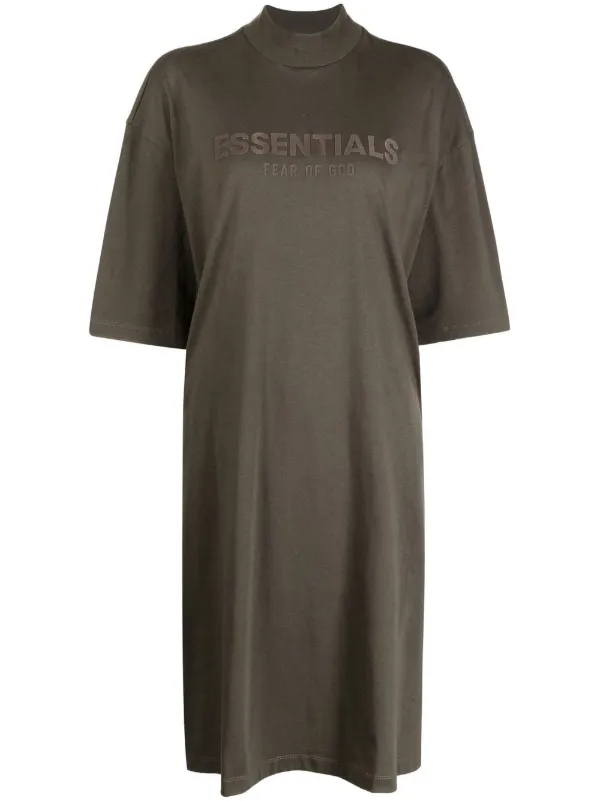 FEAR OF GOD ESSENTIALS Mock Neck T-shirt Dress - Farfetch