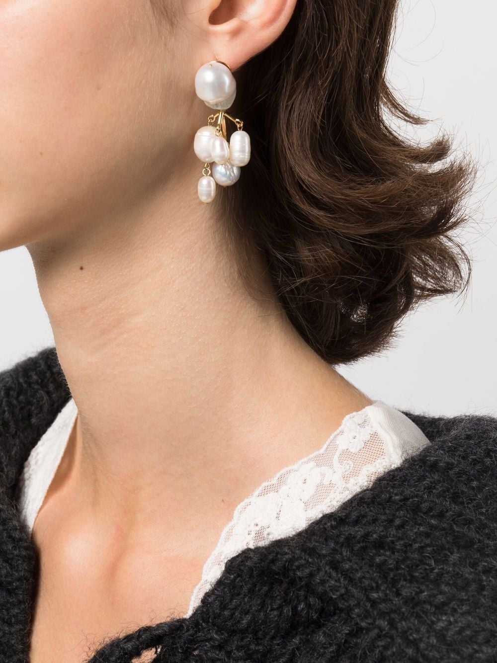 Image 2 of Jil Sander pearl drop earrings