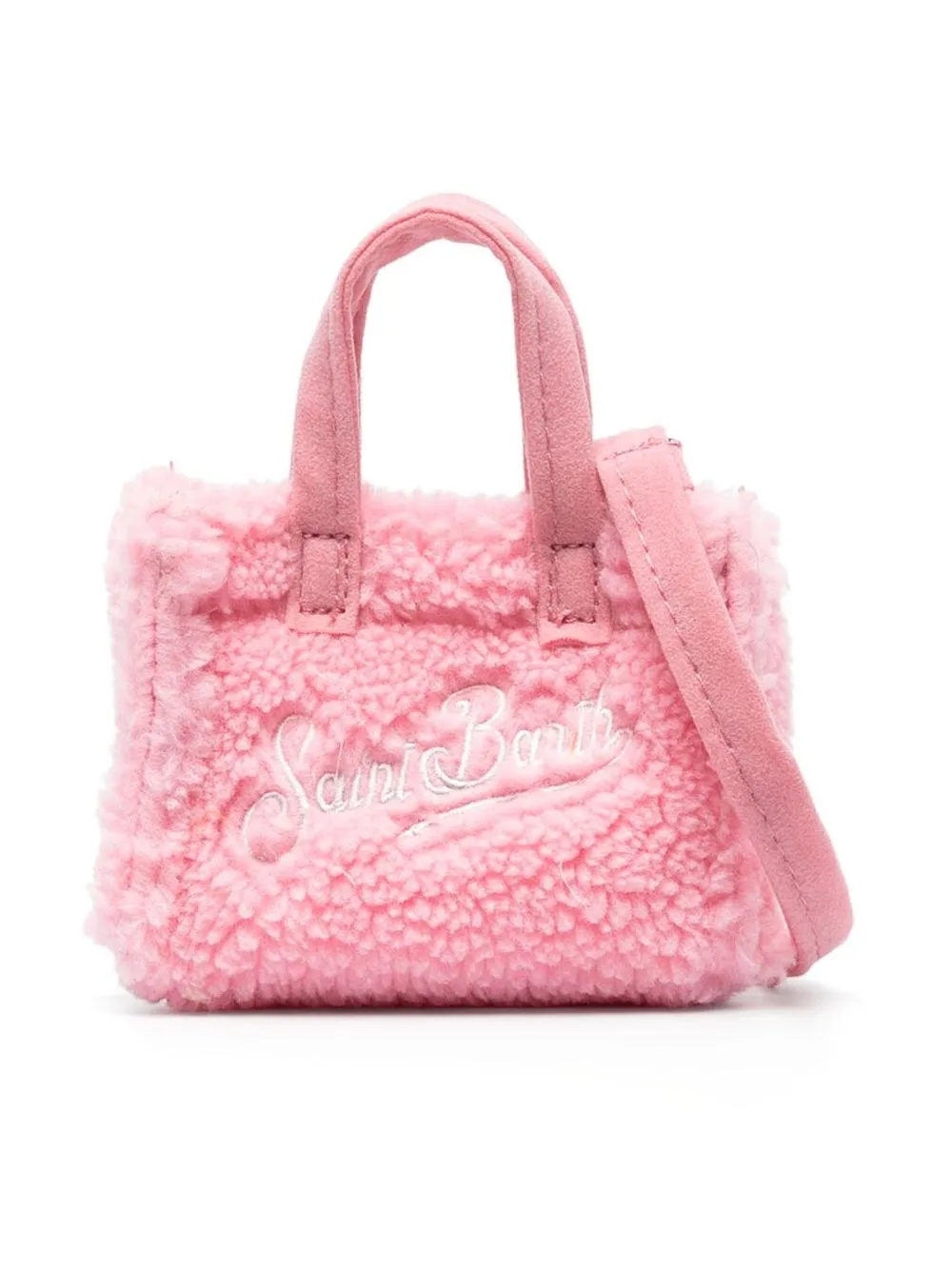 

MC2 Saint Barth Kids embroidered-logo tote bag - Pink