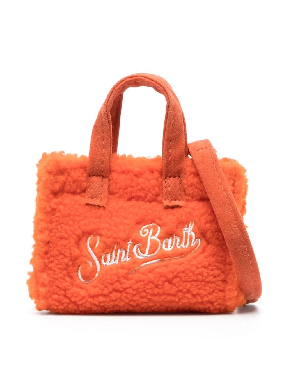 

MC2 Saint Barth Kids logo-embroidered shoulder bag - Orange