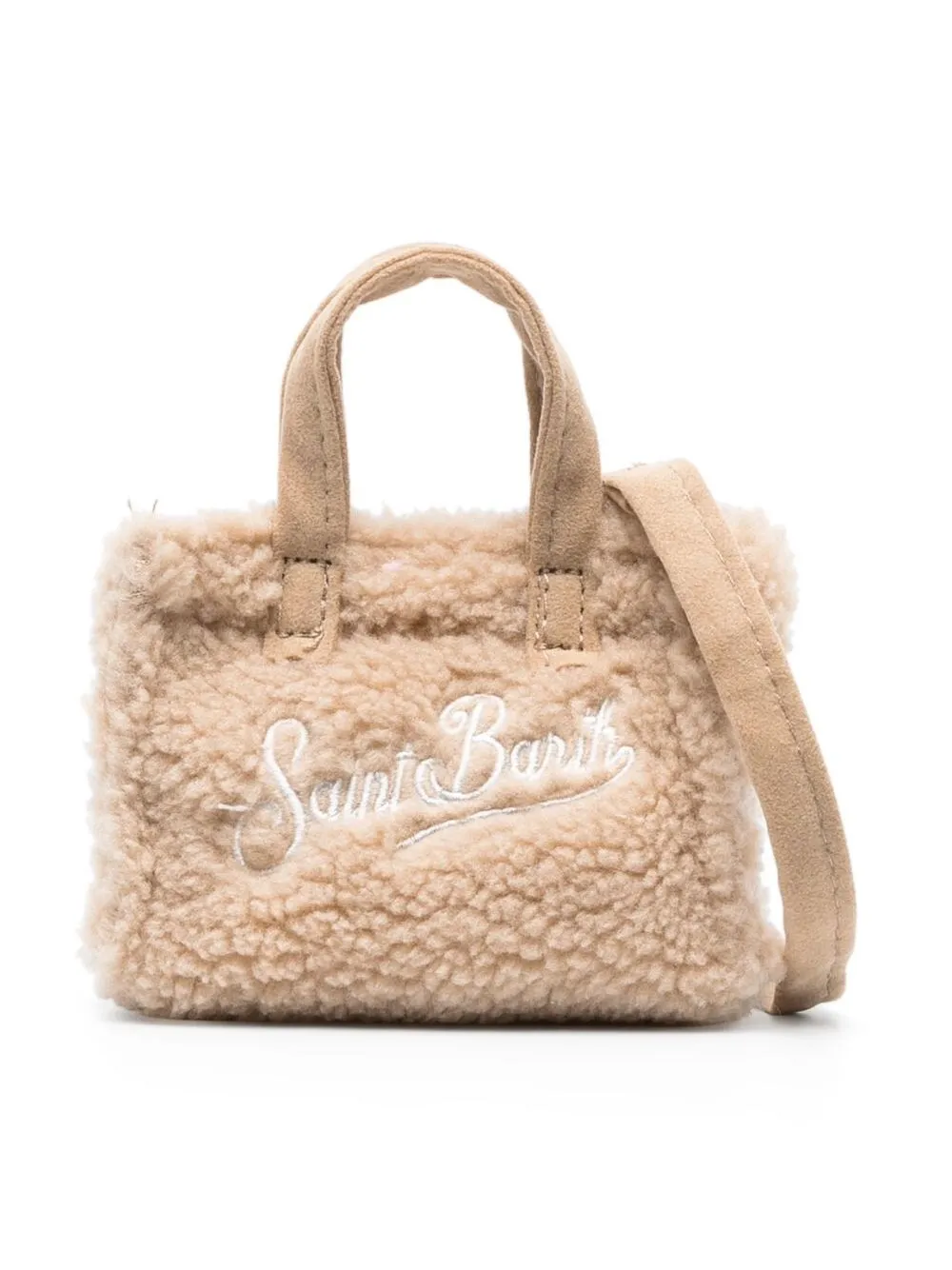 

MC2 Saint Barth Kids embroidered-logo tote bag - Neutrals