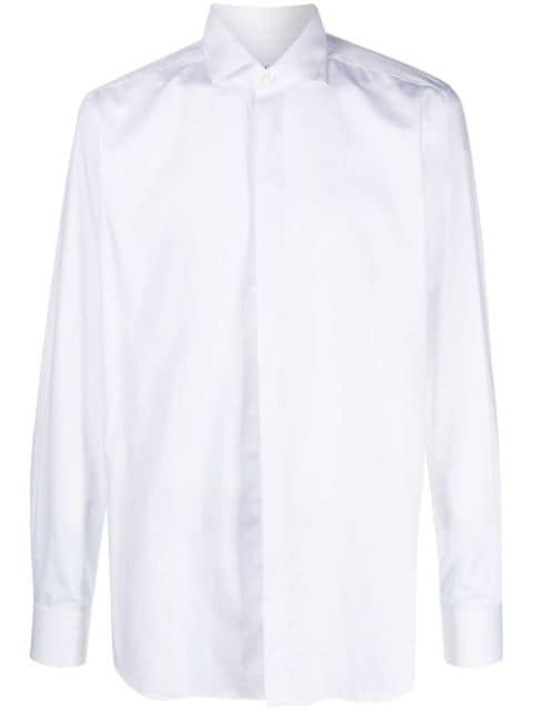 Xacus long-sleeved cotton shirt