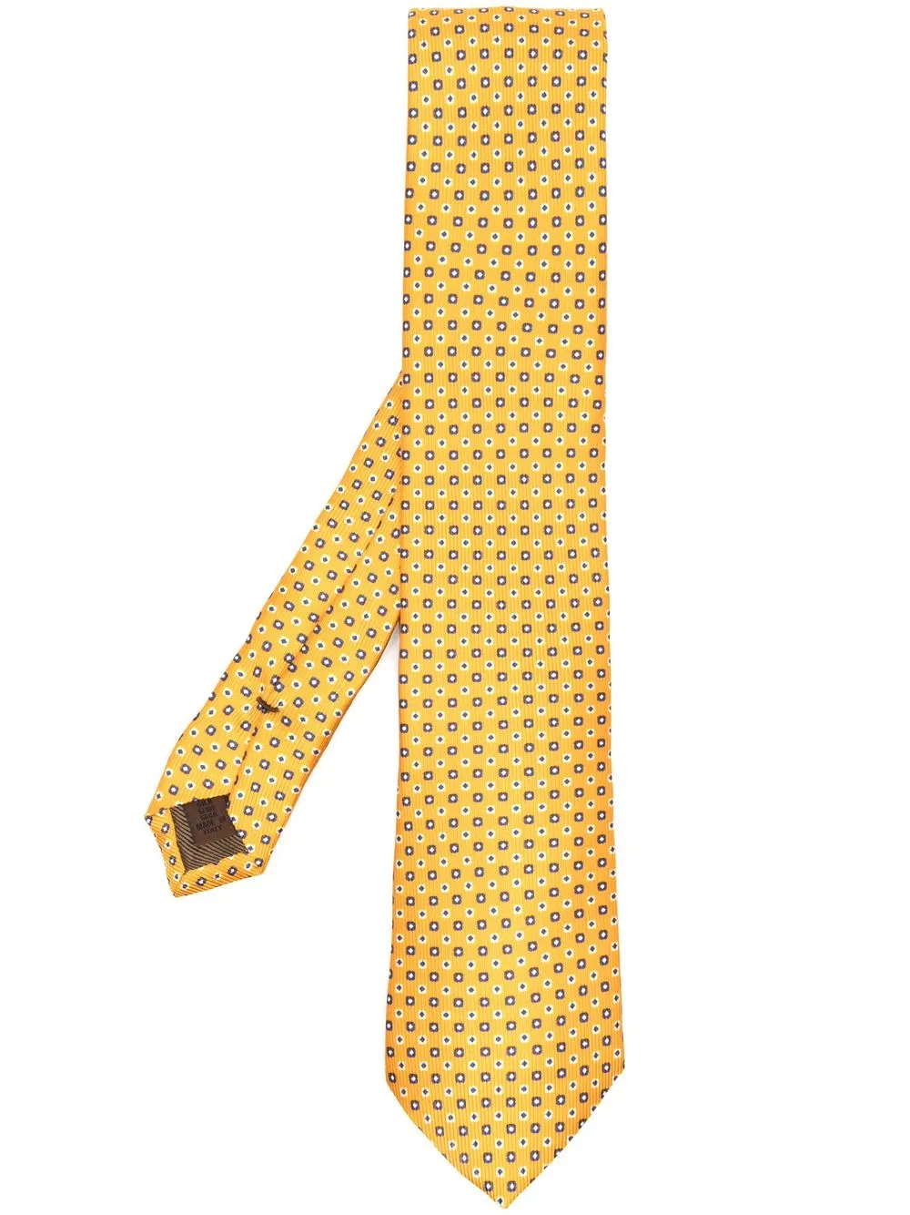 

Church's graphic-print silk tie - Orange
