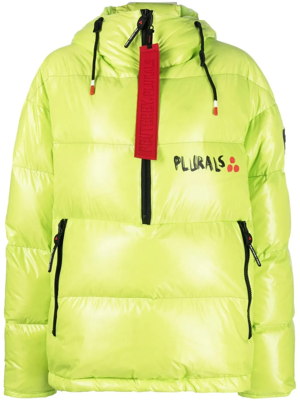 

Peuterey Plurals-print detail padded jacket - Green