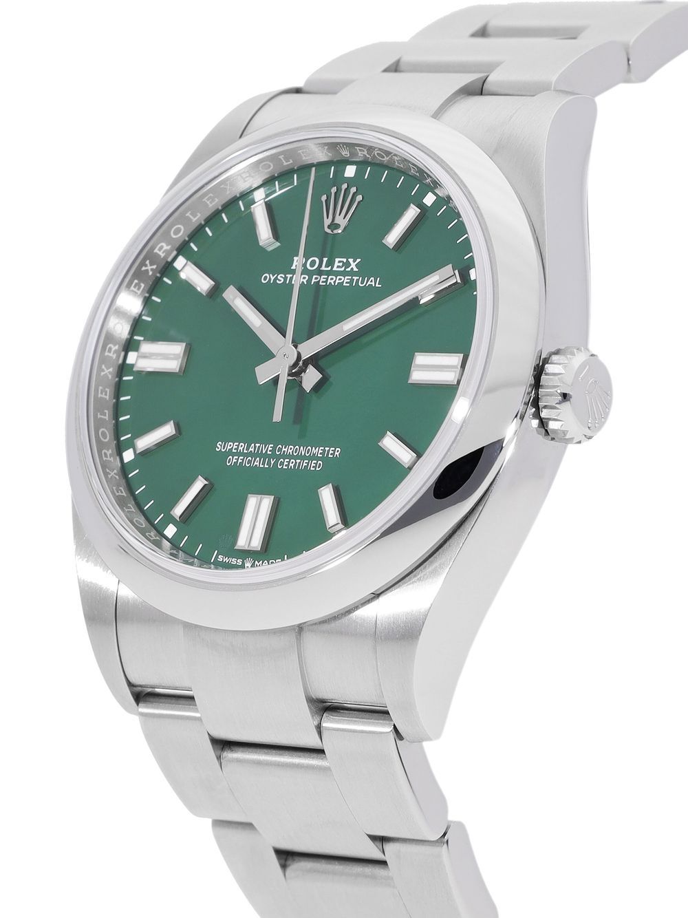 Rolex 2022 pre-owned Oyster Perpetual horloge - Groen