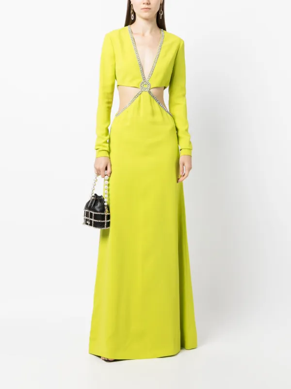 Elie saab green dress hotsell