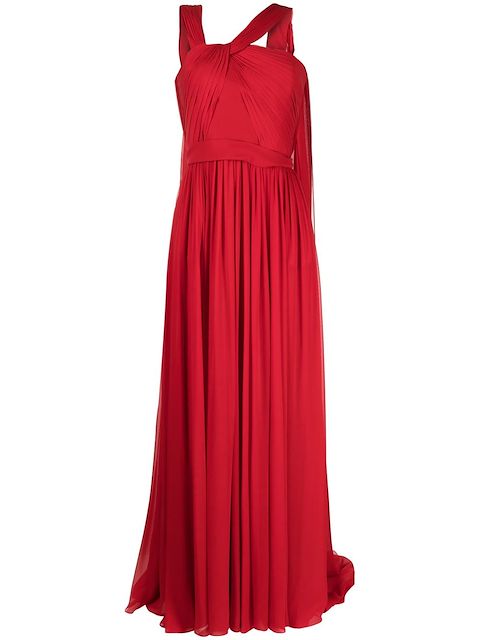 Elie Saab draped silk gown