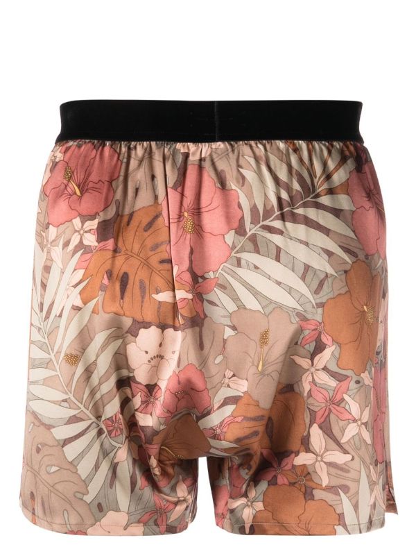 TOM FORD floral-print Silk Boxer Shorts - Farfetch