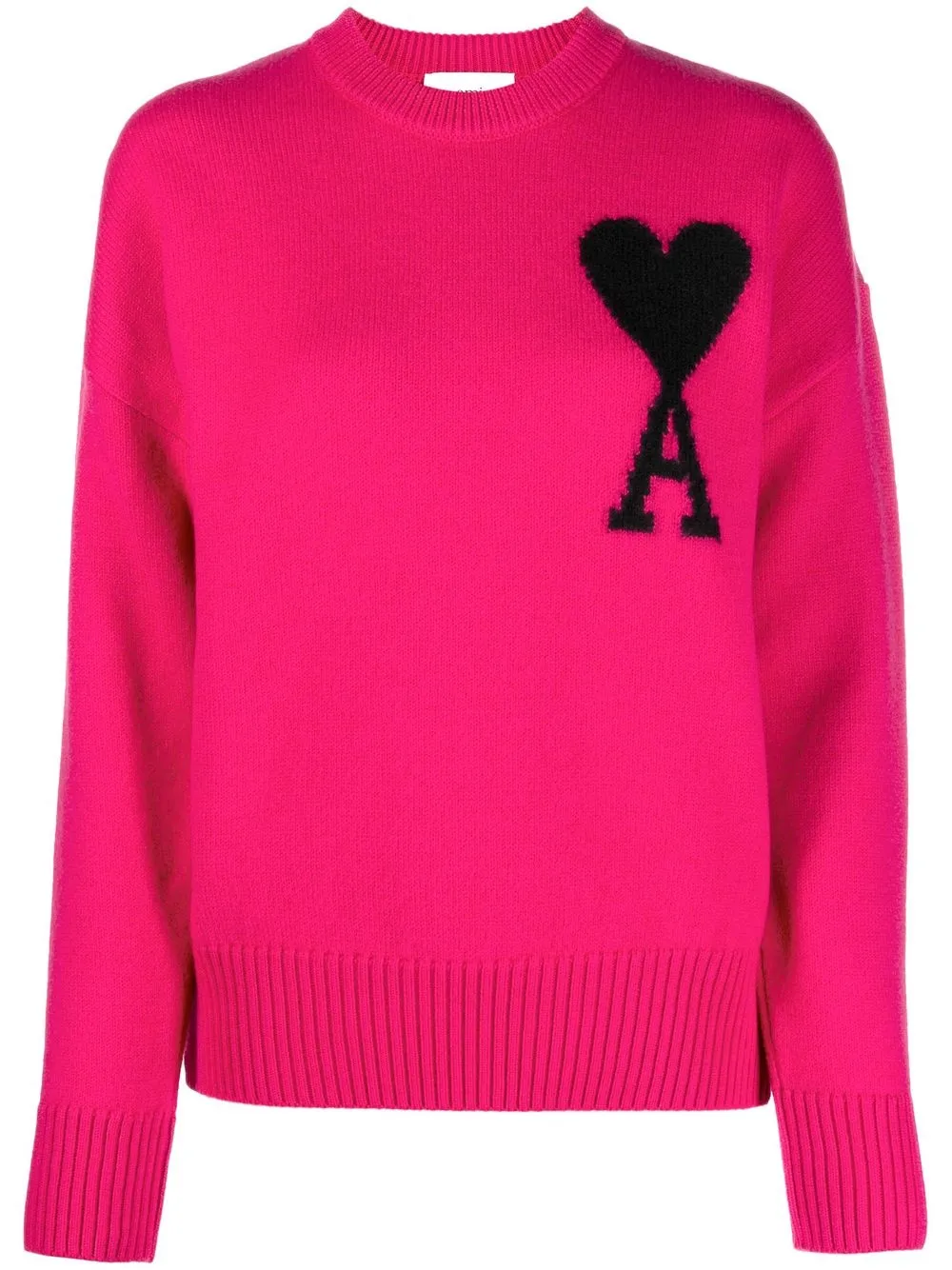 

AMI Paris Ami De Coeur wool sweater - Pink