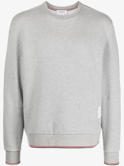 Thom Browne herringbone pattern sweater