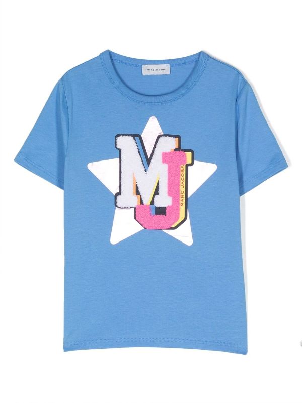 Marc Jacobs Kids logo-appliqué round-neck T-shirt - Farfetch