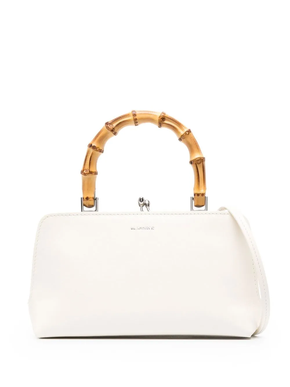 

Jil Sander tote Goji con asa de bambú - Blanco