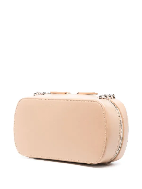 Jil Sander ジルサンダー Leather Shoulder Bag With Logo Jil Sander logo-print Leather Shoulder Bag | Pink | FARFETCH CA