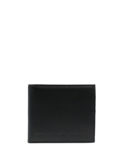 Emporio Armani logo-debossed bi-fold wallet Men