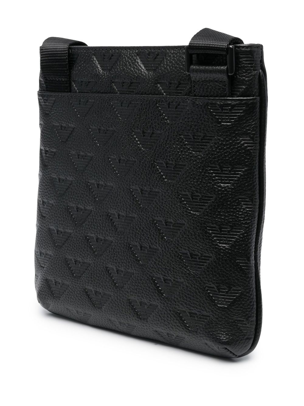 Emporio Armani logo-print Calf Leather Messenger Bag - Farfetch