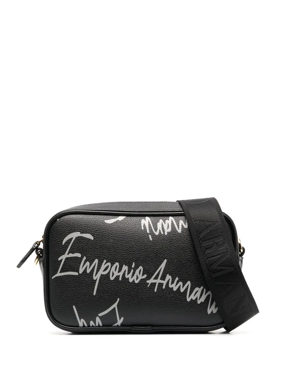

Emporio Armani logo-print cross-body bag - Black