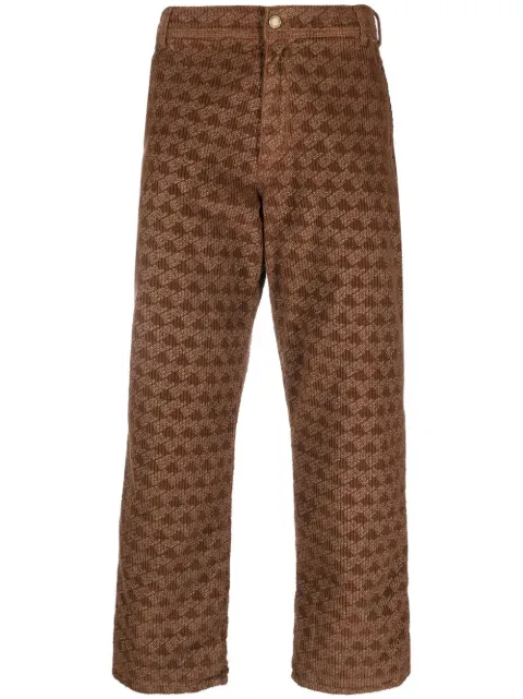 ERL pantalones de pana con estampado gráfico 