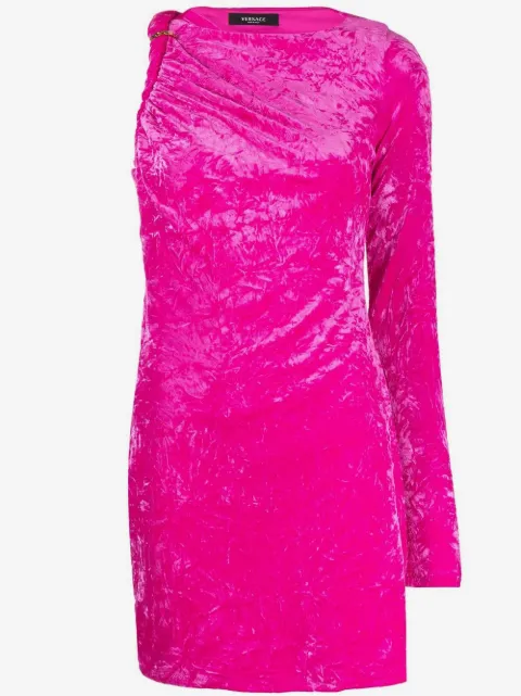 Versace vestido corto con detalle fruncido