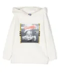 North Sails Kids polar bear graphic-print hoodie - White