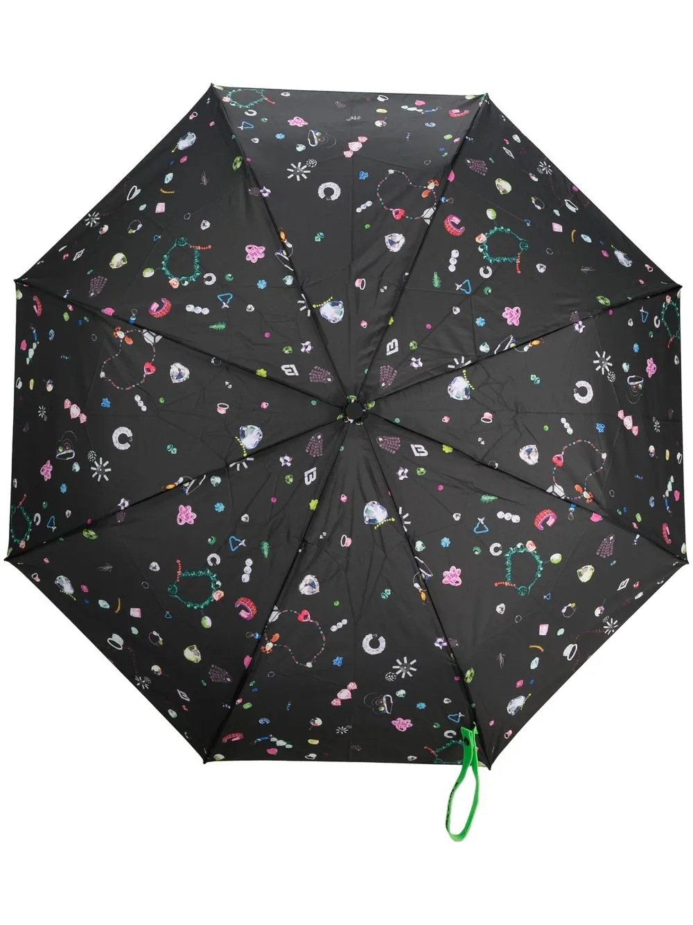 

Bimba y Lola paraguas con estampado Fallen Jewel - Negro