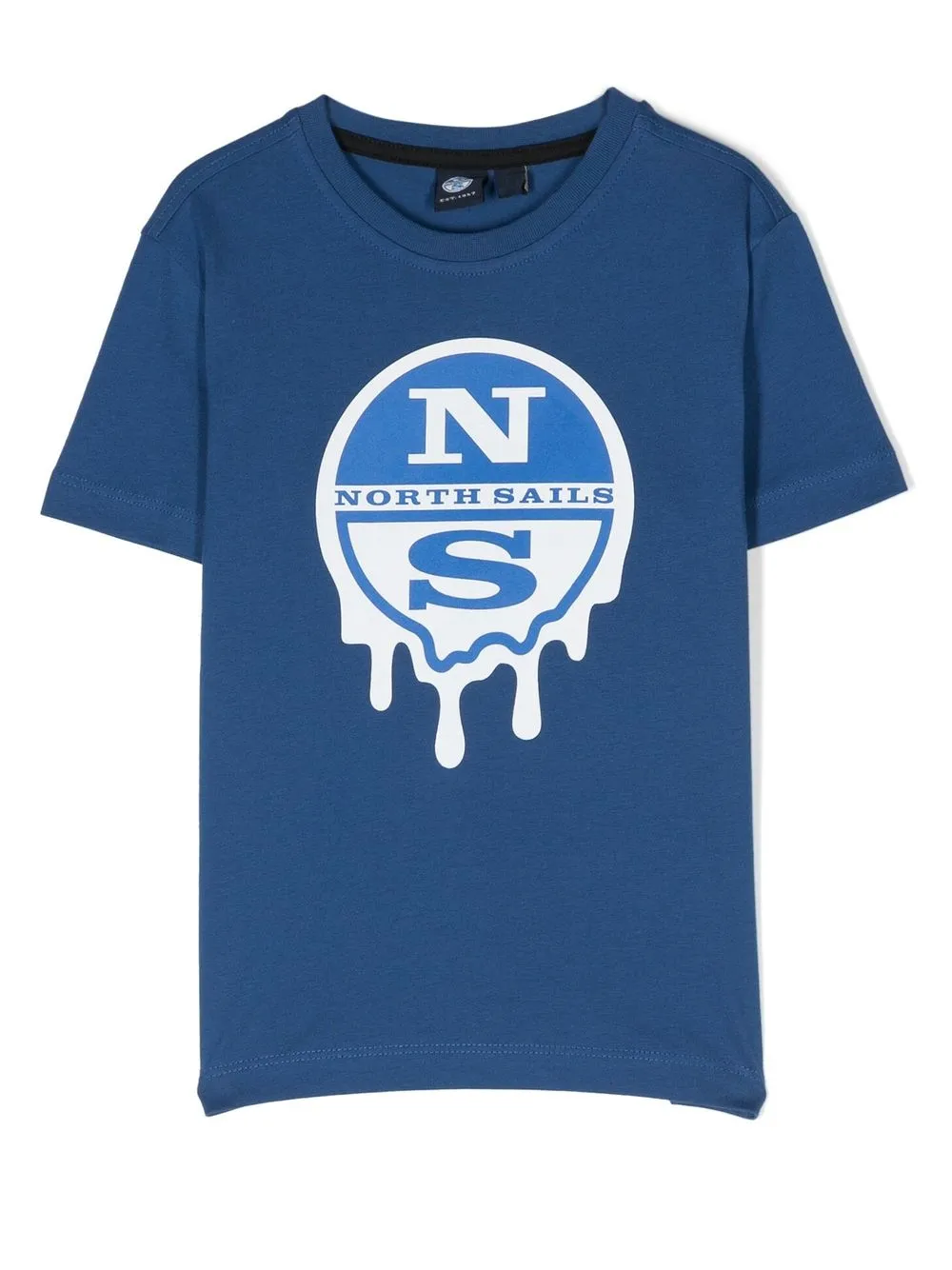 

North Sails Kids logo-print crew-neck T-shirt - Blue
