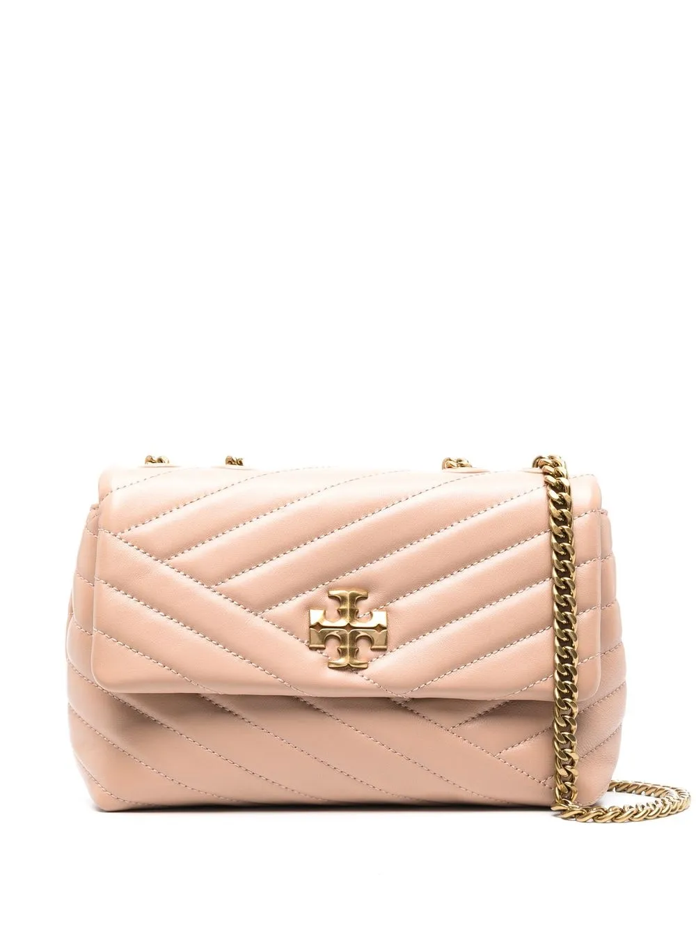 

Tory Burch logo-plaque leather shoulder bag - Pink