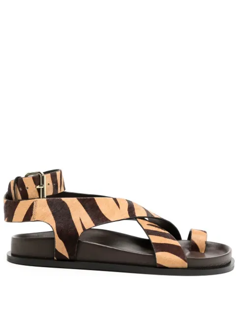 A.EMERY Jalen zebra-print sandals