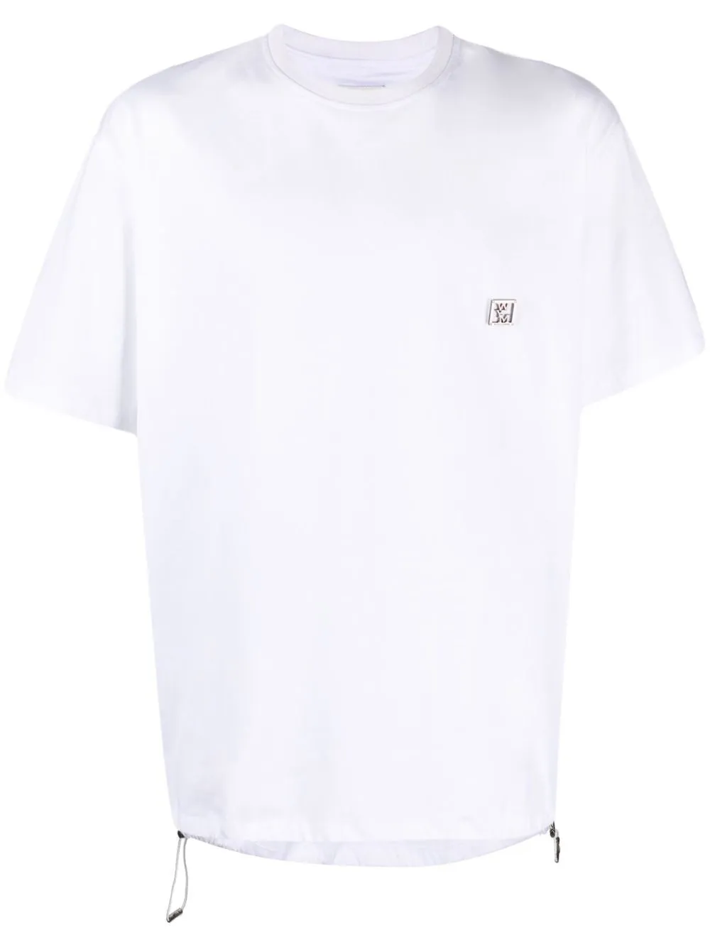 

Wooyoungmi drawstring-hem short-sleeved T-shirt - White