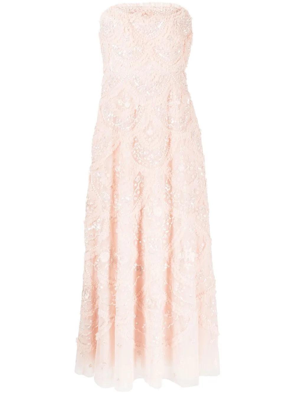 

Needle & Thread vestido de fiesta Carmen strapless - Rosado