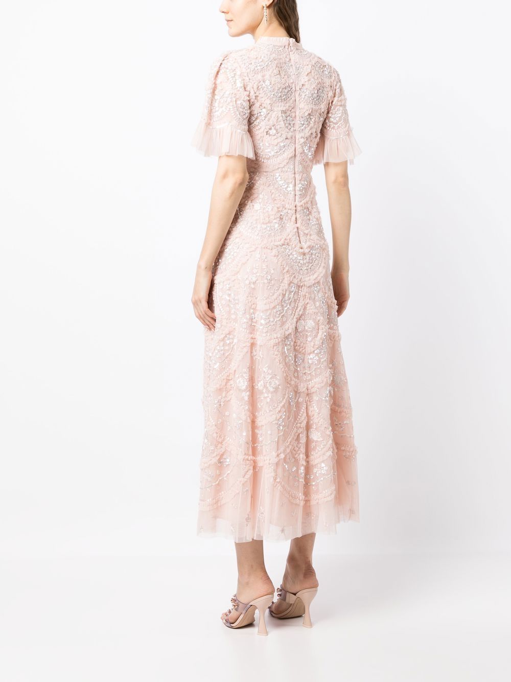 Needle & Thread Carmen Ruffled midi-dress - Farfetch