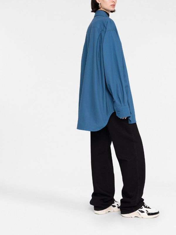 Raf Simons Oversized Denim Shirt - Farfetch