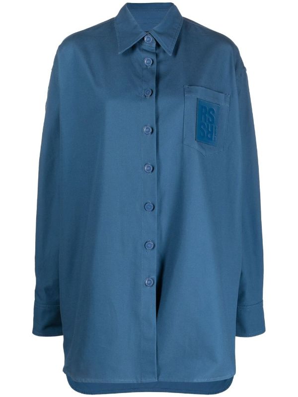 Raf Simons Oversized Denim Shirt - Farfetch