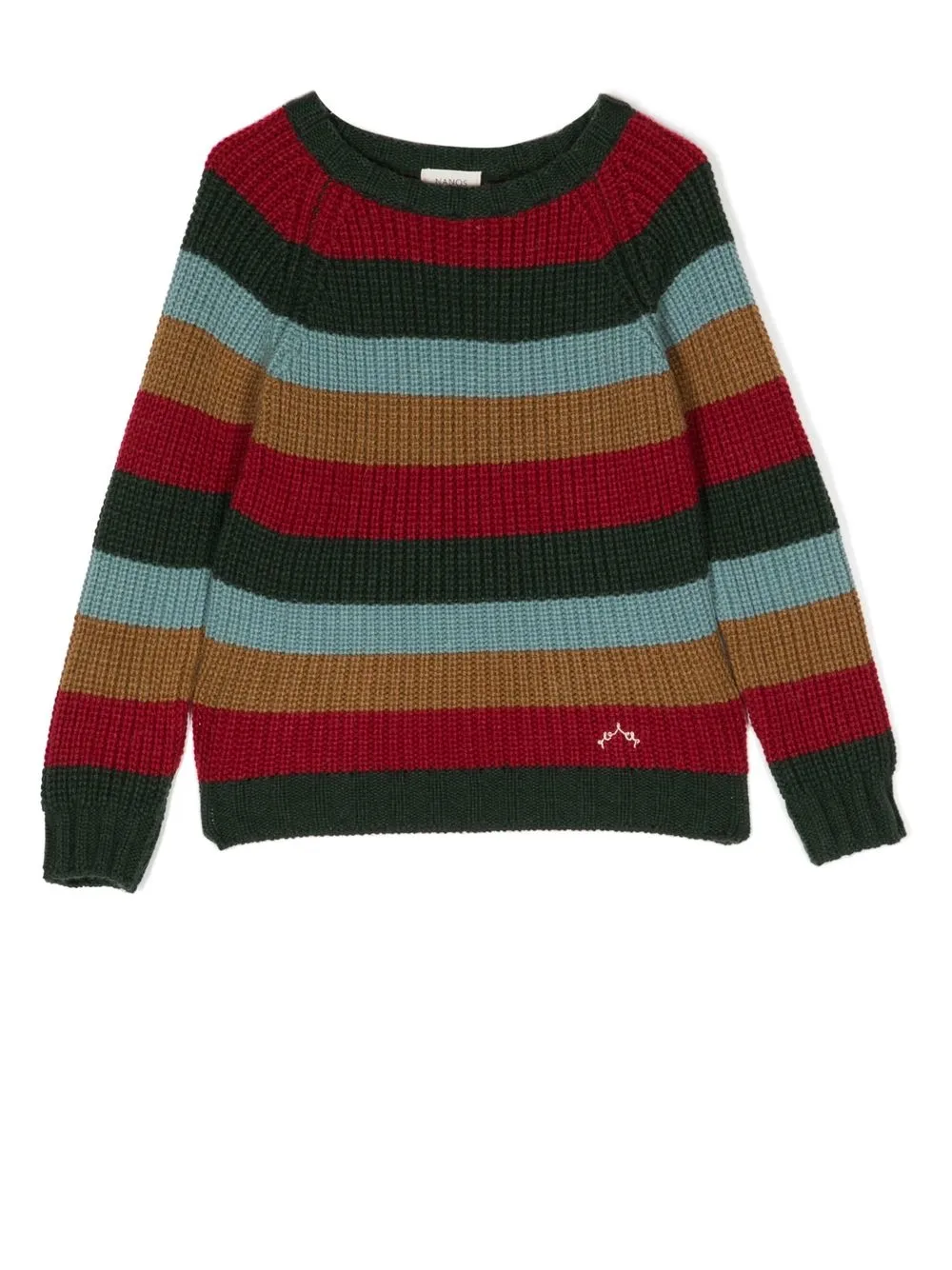 

NANOS stripe-print knit jumper - Brown